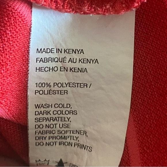 Izod Performance Polo, Men’s Medium, Red Striped, Moisture Wicking - Picture 6 of 8